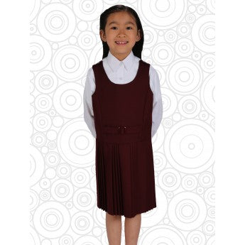 Girls False Belt Pinafore