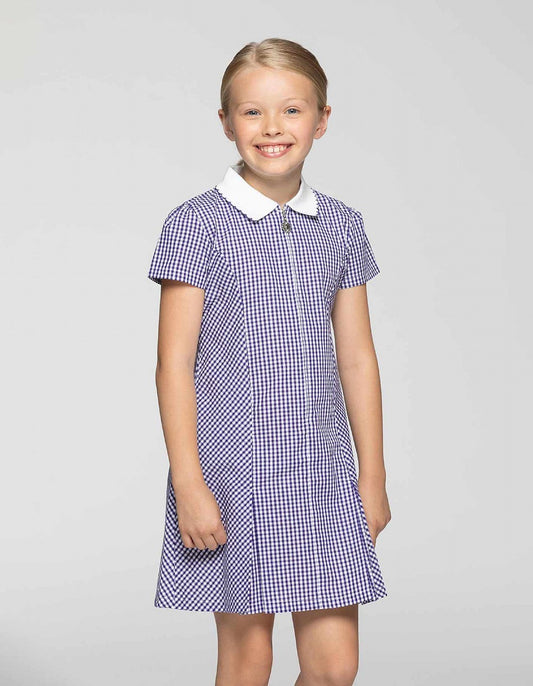 School check summer dress