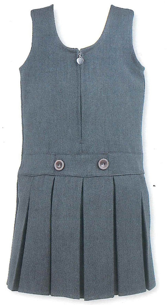 Girls Box Pleat Pinafore