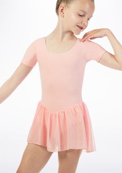 Skirted dance leotard