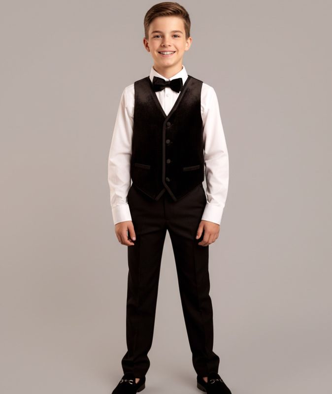 Boys Black Tuxedo Suit
