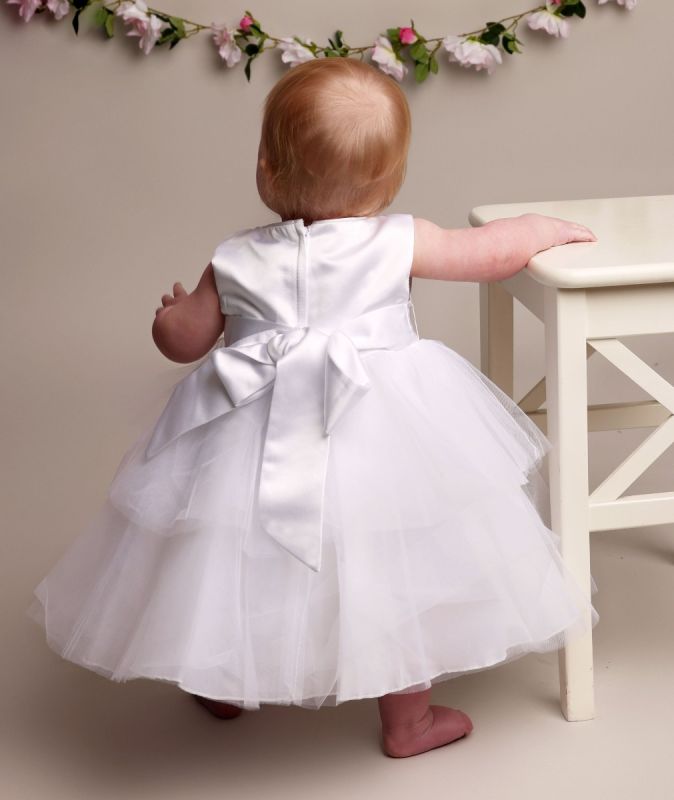 Baby toddler white dress