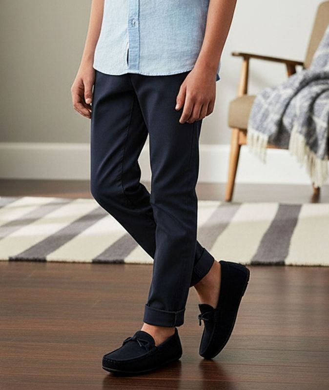 Boys suede moccasin