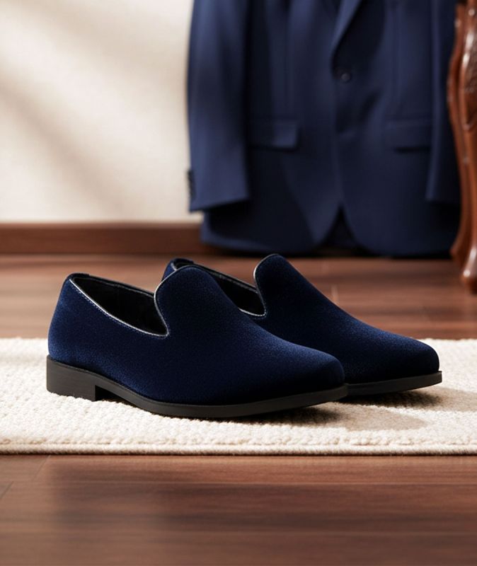Boys Velvet dress shoes
