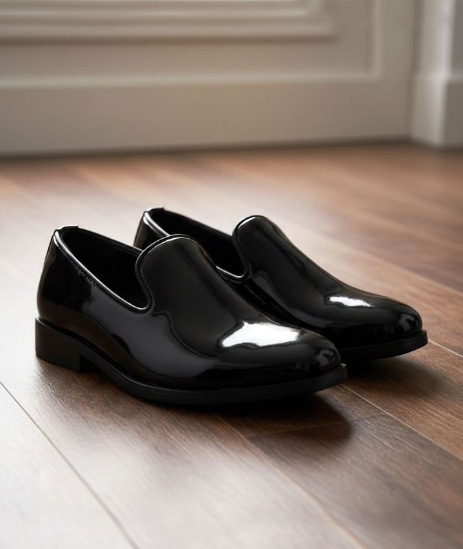 Boys patent dress shoes