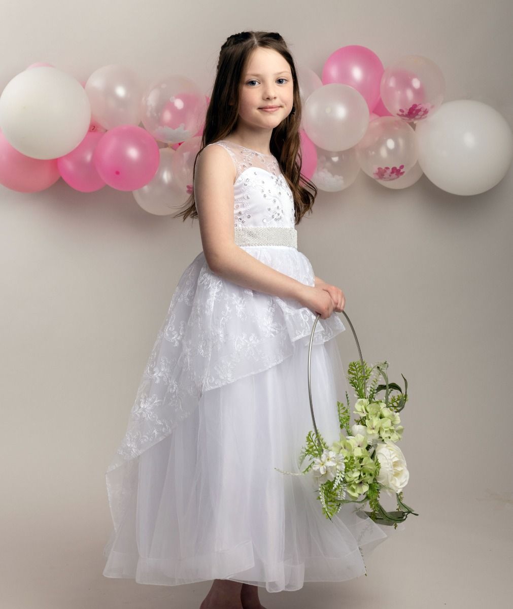 White communion dress