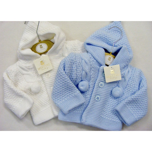 Baby knitted hood jacket