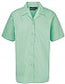 Revere collar short sleeve blouse