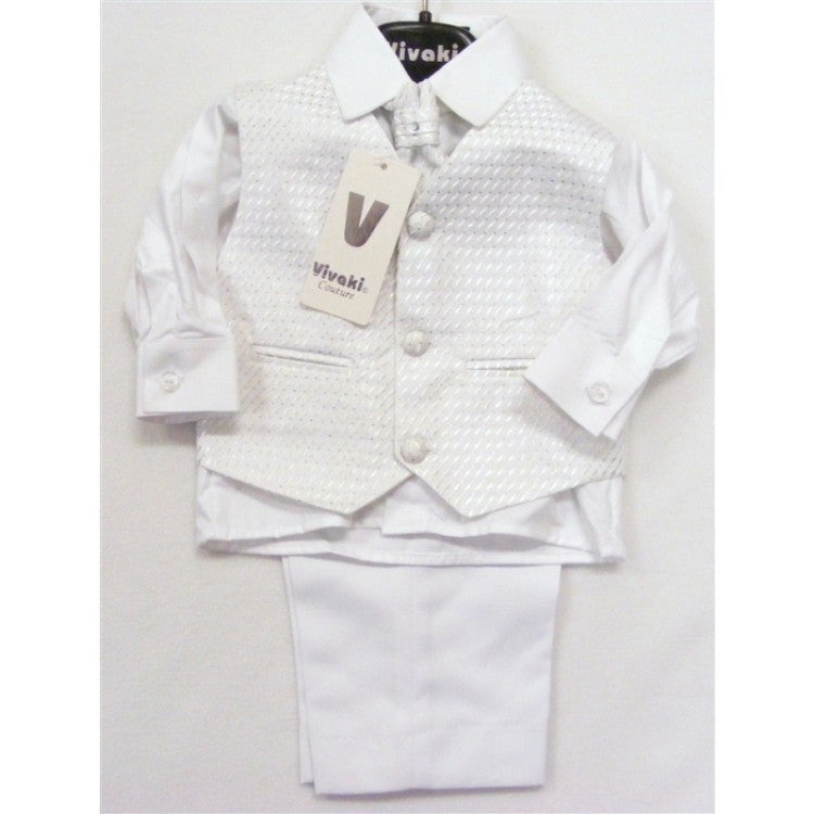 White waistcoat suit