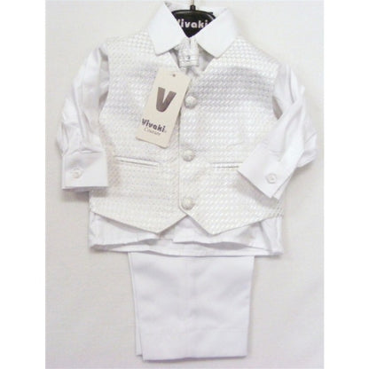 White waistcoat suit