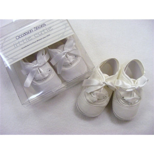 satin baby shoes