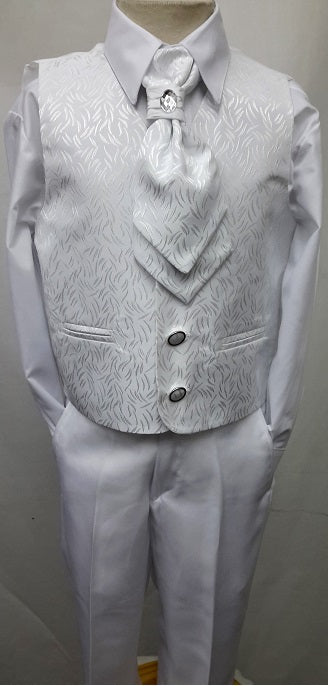 Boys 4pc white suit