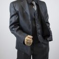 Boys dark grey suit