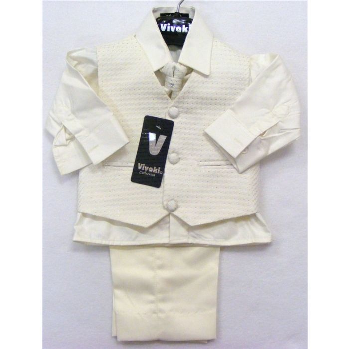 White waistcoat suit